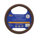 Оплетка кожа с тиснением коричневая 40 см/L KRAFT KT800310