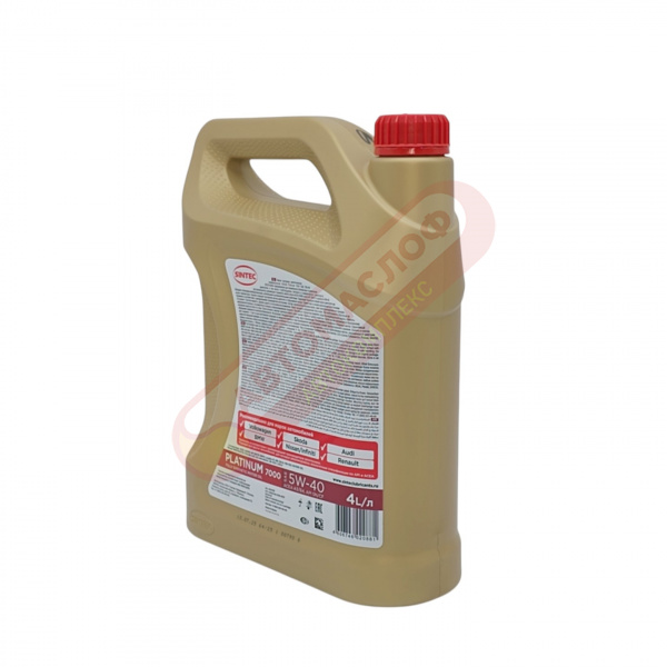 SINTEC PLATINUM 7000 ACEA A3/B4 5w40 4л