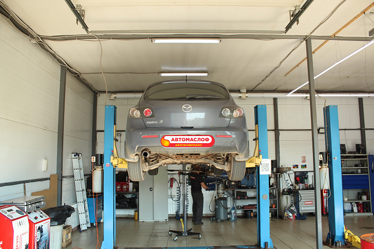 Аппаратная замена масла в АКПП Mazda 3 (BK) 2.0 FN4A-EL (4F27E)