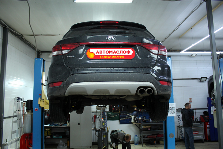 Аппаратная замена масла в АКПП Kia Rio X-Line 1.4 A6GF1 (A6F22)