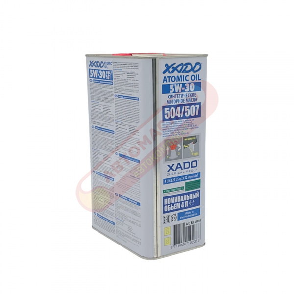 Xado Atomic Oil 5w30 504/507 синт.4л